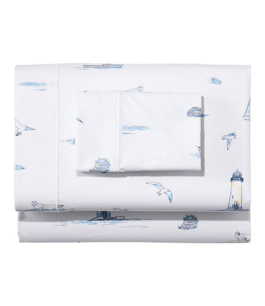 L.L.Bean | Nautical Boats Percale Sheet Collection