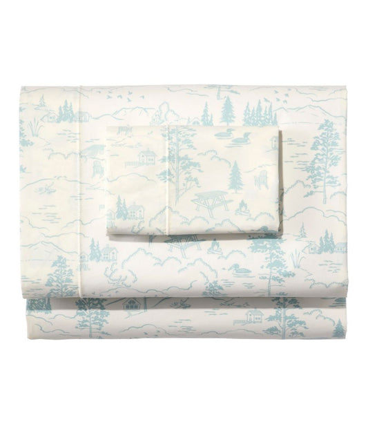 L.L.Bean | Lakeside Toile Percale Sheet Collection
