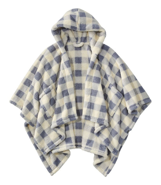 L.L.Bean | Cozy Sherpa Wearable Throw, Plaid
