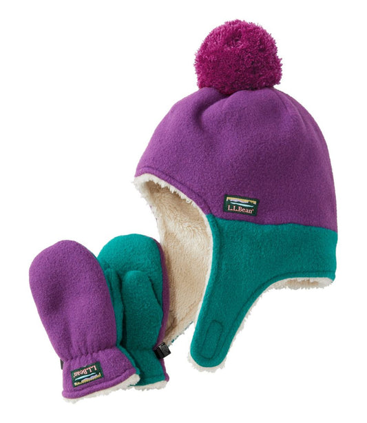 L.L.Bean | Infants' and Toddlers' Mountain Classic Fleece Hat and Mitten Set