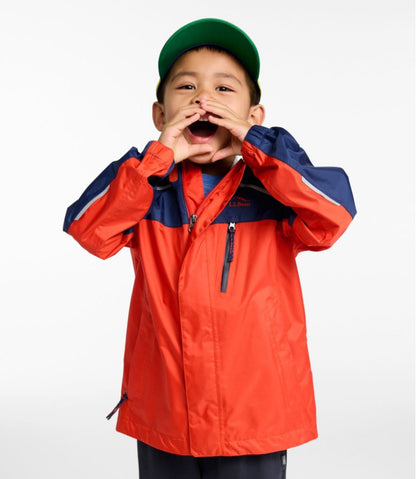 L.L.Bean | Kids' Trail Model Rain Jacket, Colorblock