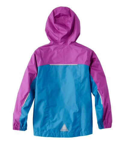 L.L.Bean | Kids' Trail Model Rain Jacket, Colorblock