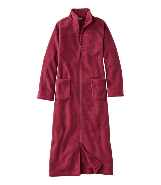 L.L.Bean | Women's Winter Fleece Robe, Zip-Front