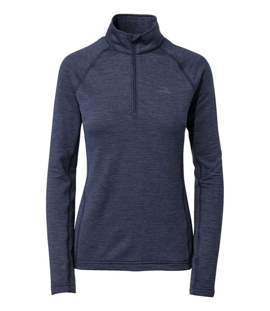 L.L.Bean | Women's L.L.Bean Midweight Base Layer Crew Top, 1/4 Zip