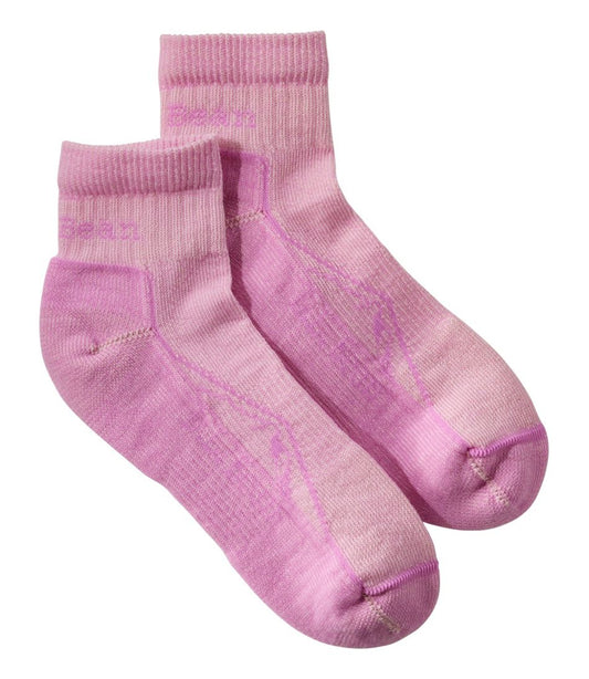 L.L.Bean | Adults' Cresta Wool Lightweight Hiking Socks, Quarter-Crew