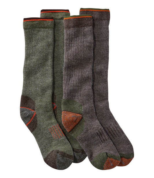 L.L.Bean | Muck Heavyweight Merino Wool Blend Socks, Boot Height 2-Pack
