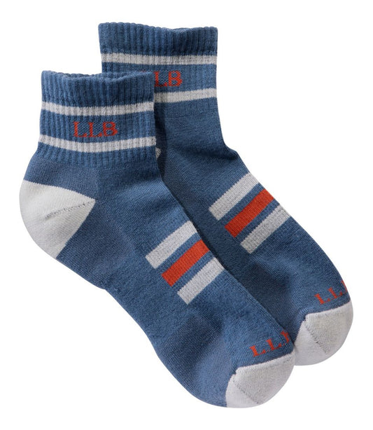 L.L.Bean | Adults' Katahdin Hiker Socks, 1/4 Crew Stripe