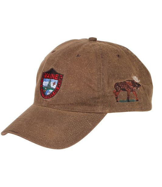L.L.Bean | Adults' MIF&W Waxcloth Hat, Moose