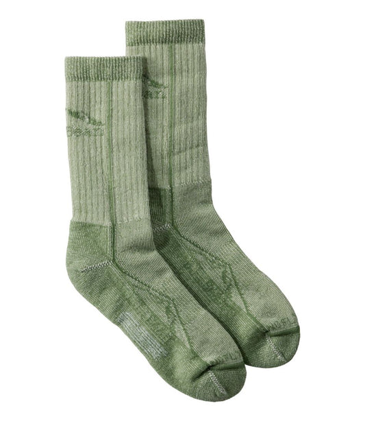 L.L.Bean | Adults' Cresta Wool No Fly Zone Lightweight Hiking Socks, Crew
