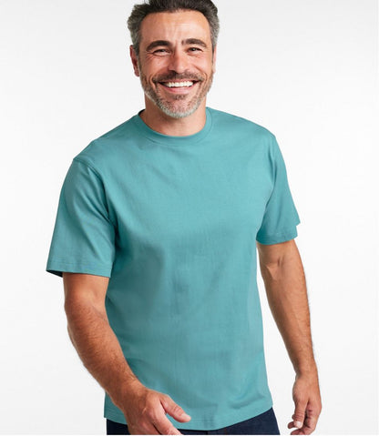 L.L.Bean | Men's Carefree Unshrinkable Tee, Traditional Fit Short-Sleeve