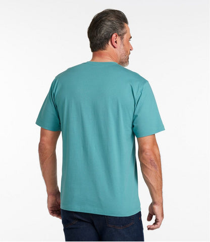 L.L.Bean | Men's Carefree Unshrinkable Tee, Traditional Fit Short-Sleeve