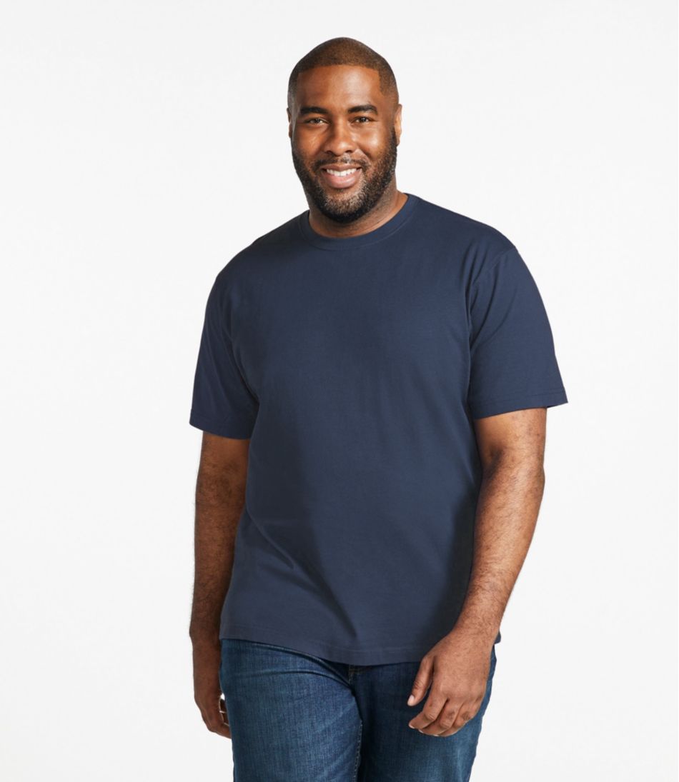 L.L.Bean | Men's Carefree Unshrinkable Tee, Traditional Fit Short-Sleeve