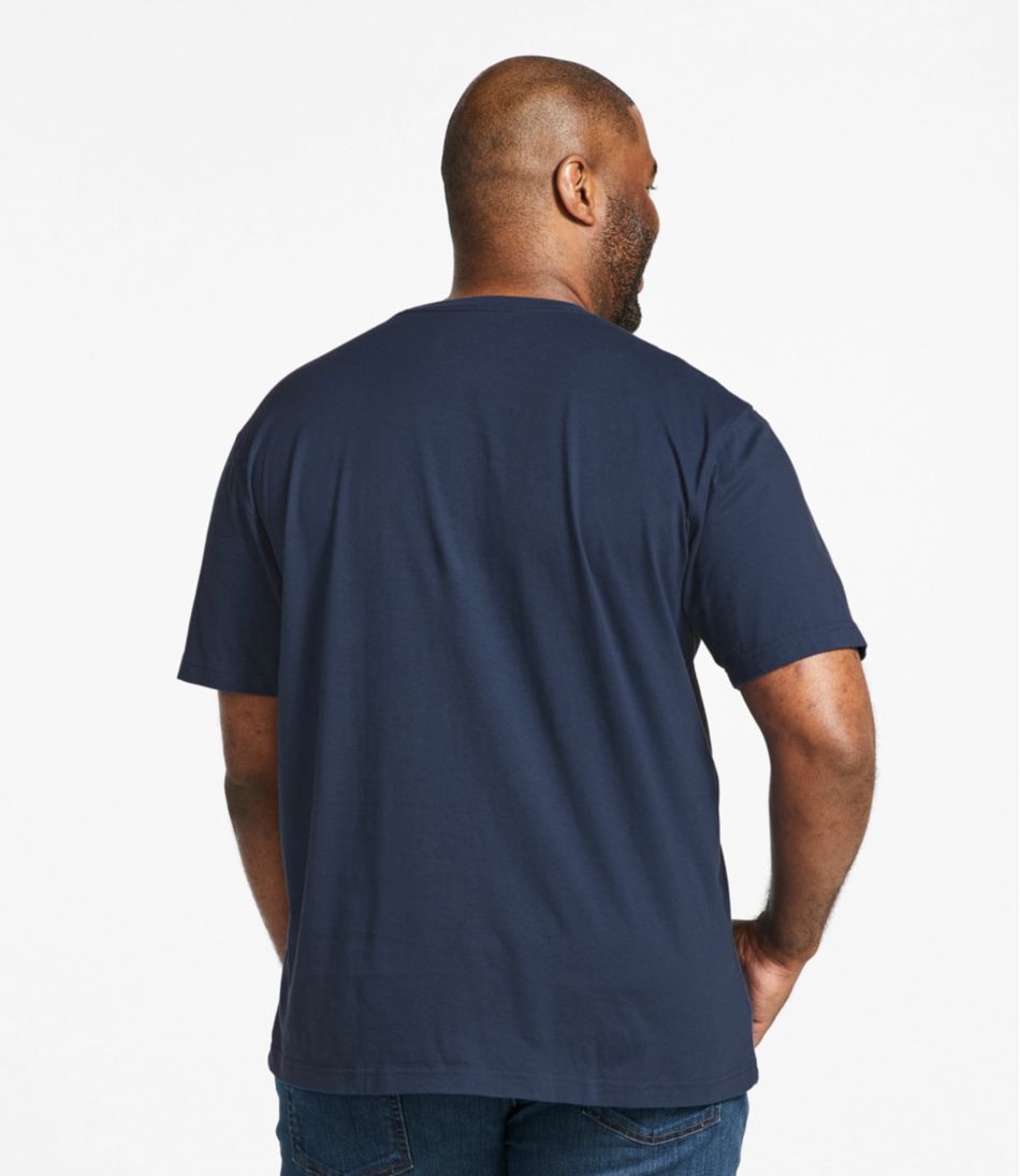 L.L.Bean | Men's Carefree Unshrinkable Tee, Traditional Fit Short-Sleeve