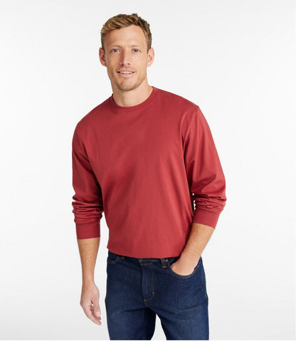 L.L.Bean | Men's Carefree Unshrinkable Tee, Traditional Fit, Long-Sleeve