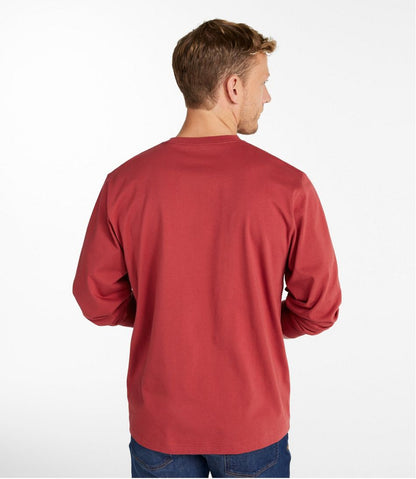 L.L.Bean | Men's Carefree Unshrinkable Tee, Traditional Fit, Long-Sleeve