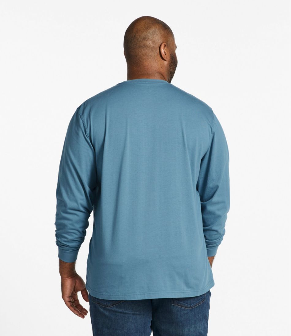 L.L.Bean | Men's Carefree Unshrinkable Tee, Traditional Fit, Long-Sleeve