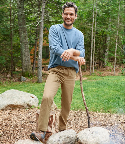 L.L.Bean | Men's Carefree Unshrinkable Tee, Traditional Fit, Long-Sleeve
