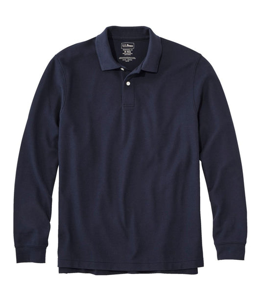 L.L.Bean | Men's Premium Double L® Polo, Long-Sleeve Without Pocket