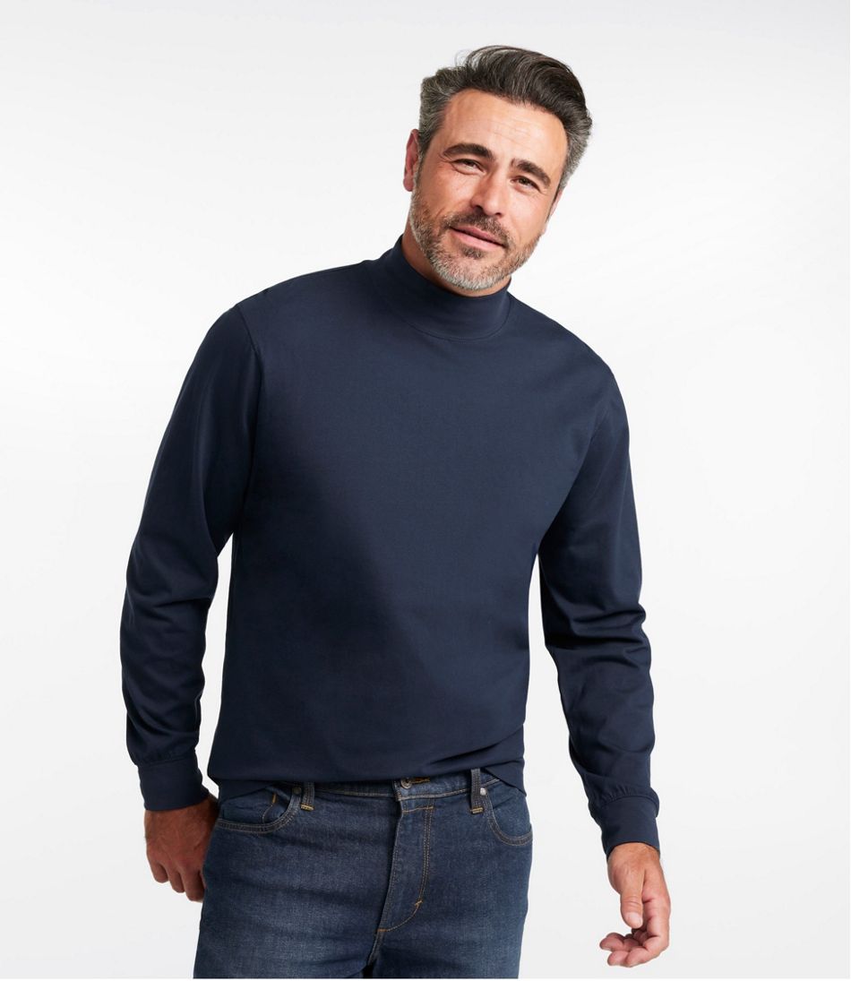 L.L.Bean | Men's Carefree Unshrinkable Mockneck Shirt