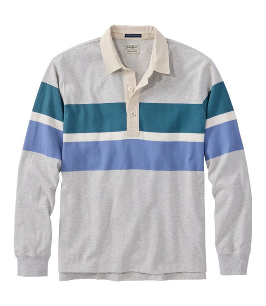 L.L.Bean | Men's Bean's Vintage Soft Rugby, Chest Stripe