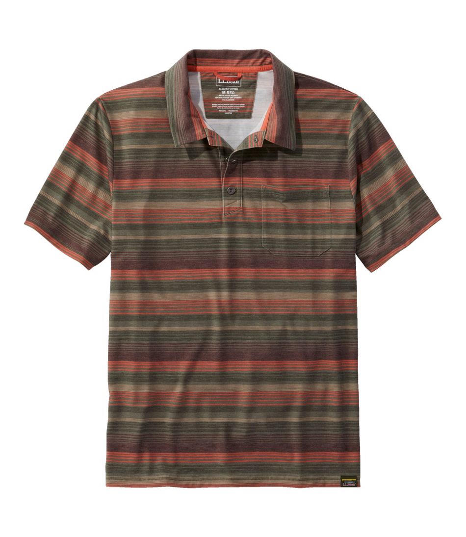 L.L.Bean | Men's Everyday SunSmart® Polo 2.0, Short-Sleeve Stripe
