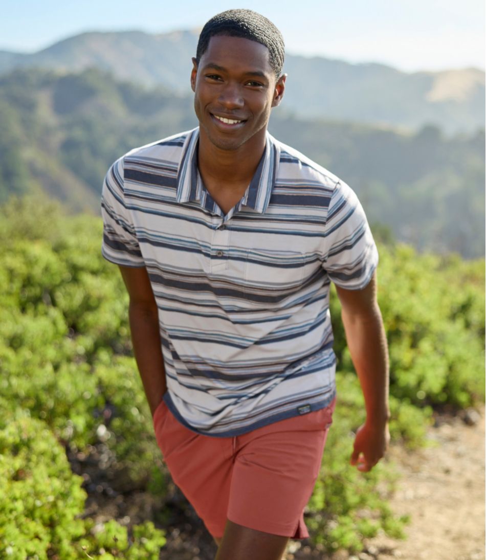 L.L.Bean | Men's Everyday SunSmart® Polo 2.0, Short-Sleeve Stripe
