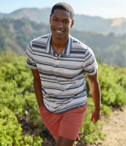 L.L.Bean | Men's Everyday SunSmart® Polo 2.0, Short-Sleeve Stripe