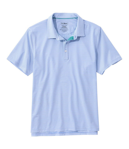 L.L.Bean | Men's Comfort Stretch Performance® Party Polo, Slightly Fitted, Short-Sleeve, Stripe