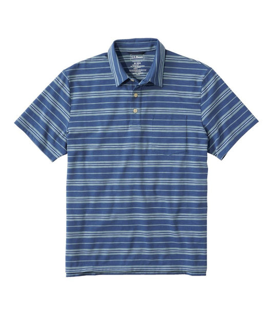 L.L.Bean | Men's Lakewashed Performance Polo, Short-Sleeve, Stripe
