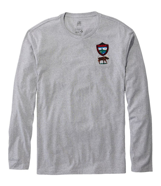 L.L.Bean | Men's MIF&W Tee, Long-Sleeve Moose