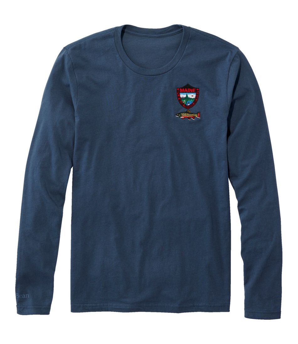 L.L.Bean | Men's MIF&W Tee, Long-Sleeve Brook Trout