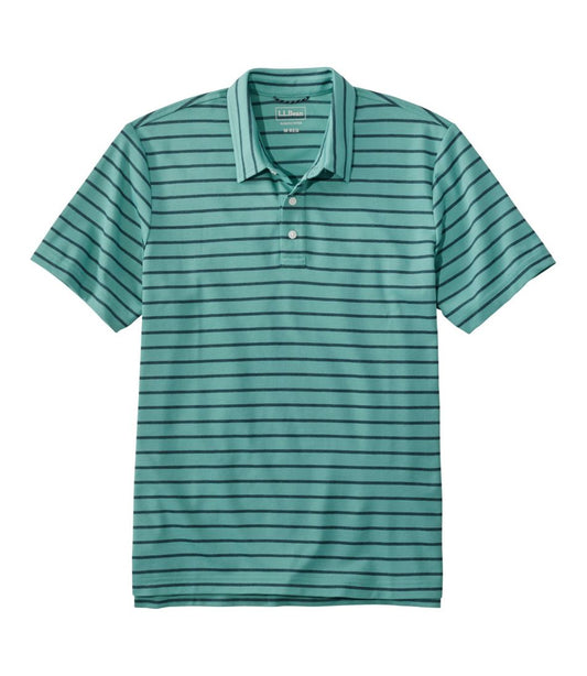 L.L.Bean | Men's Comfort Stretch Performance® Polo, Short-Sleeve, Slightly Fitted, Stripe