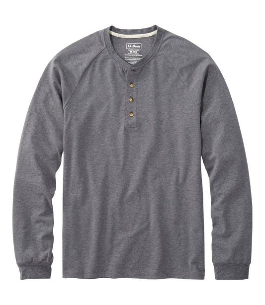 L.L.Bean | Men's Comfort Stretch Pima Tee Shirt, Long-Sleeve Henley