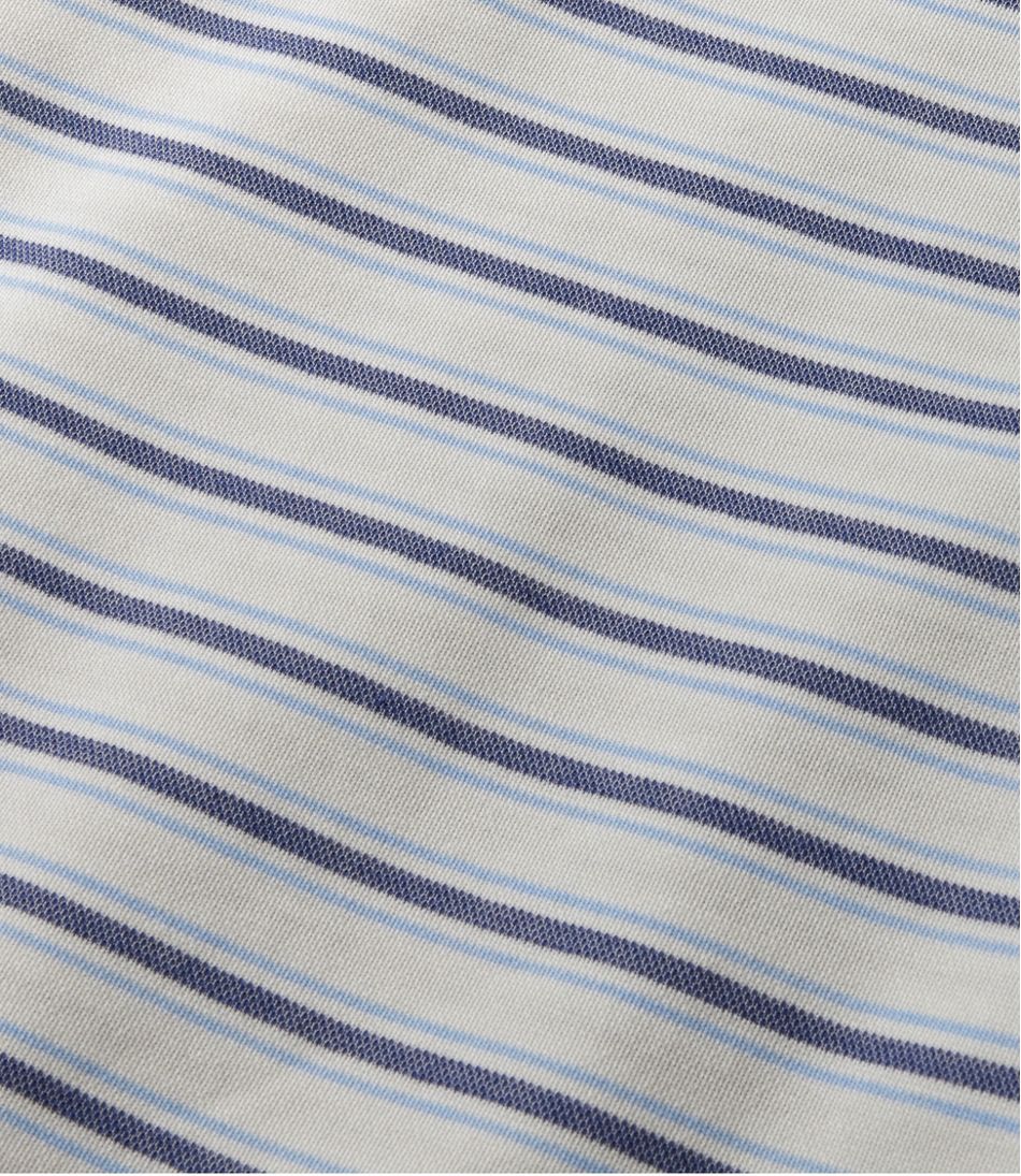 L.L.Bean | Men's Comfort Stretch Performance® Polo, Long-Sleeve, Stripe