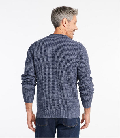 L.L.Bean | Men's L.L.Bean Organic Cotton Waffle Sweater, Rollneck Crew
