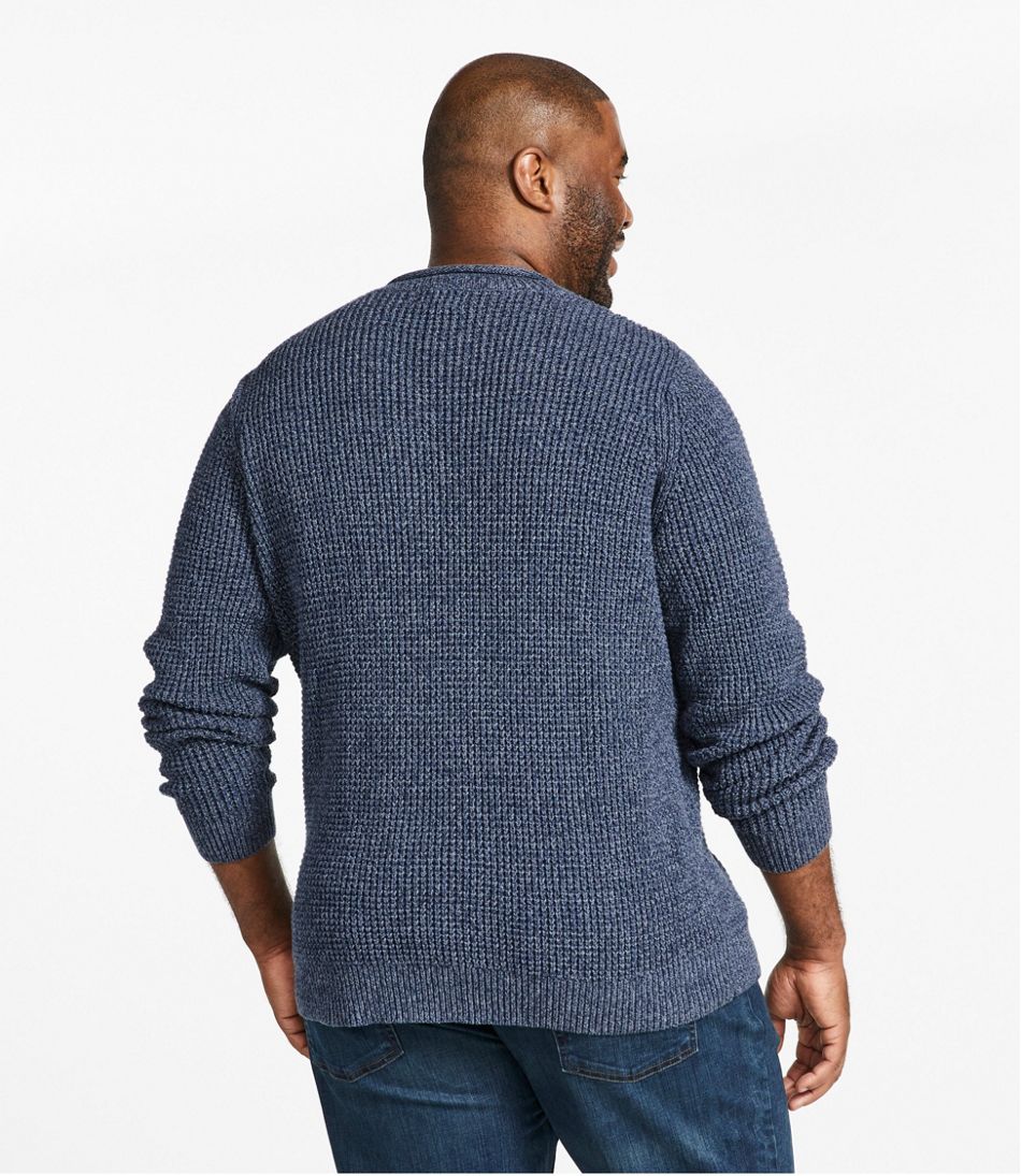 L.L.Bean | Men's L.L.Bean Organic Cotton Waffle Sweater, Rollneck Crew