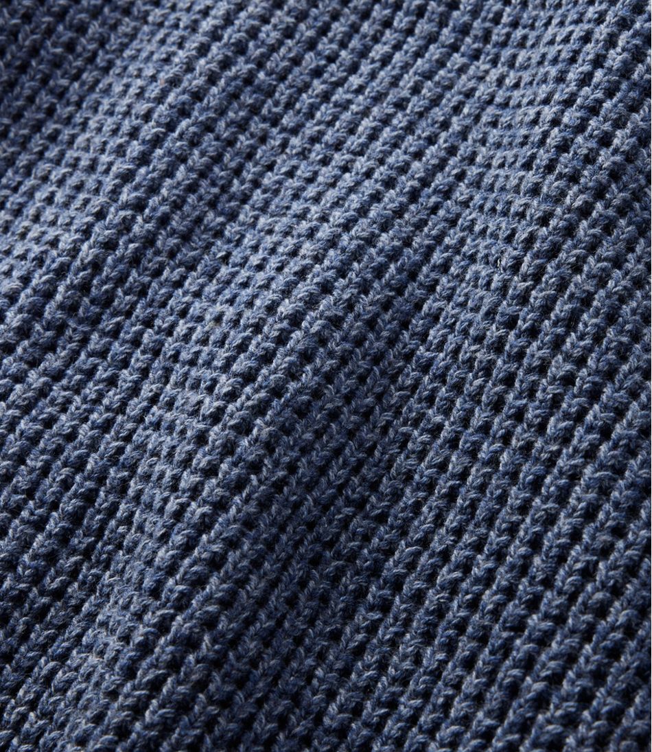L.L.Bean | Men's L.L.Bean Organic Cotton Waffle Sweater, Rollneck Crew