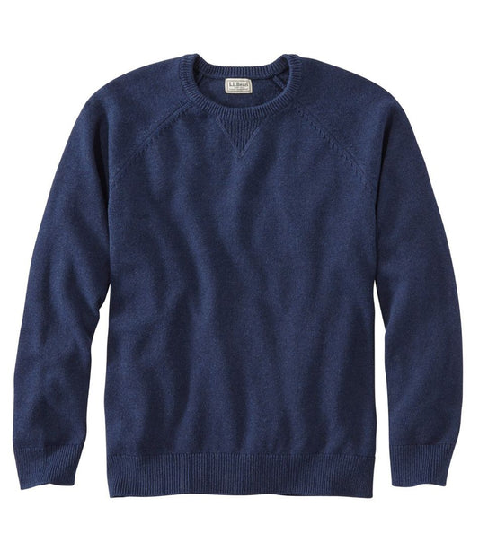 L.L.Bean | Men's Wicked Soft Cotton/Cashmere Sweater, Crewneck