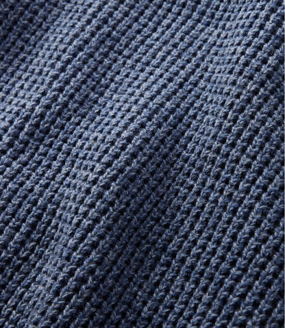 L.L.Bean | Men's Organic Cotton Waffle Sweater, Cardigan