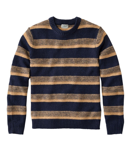 L.L.Bean | Men's Bean's Classic Ragg Wool Sweater, Crewneck, Stripe