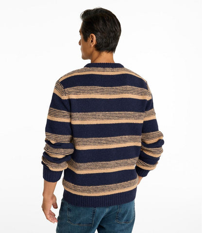 L.L.Bean | Men's Bean's Classic Ragg Wool Sweater, Crewneck, Stripe