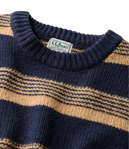 L.L.Bean | Men's Bean's Classic Ragg Wool Sweater, Crewneck, Stripe