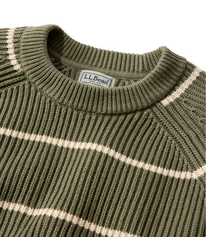 L.L.Bean | Men's Mariner Rib Crew Sweater, Stripe