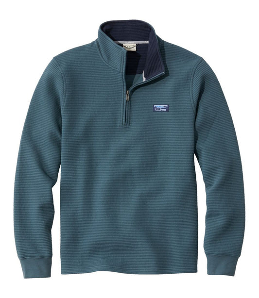 L.L.Bean | Men's Lakewashed Double-Knit Quarter-Zip Pullover