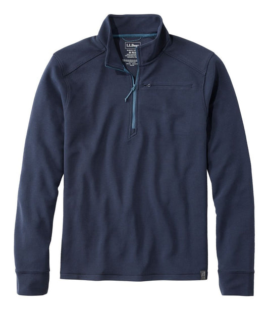 L.L.Bean | Men's VentureStretch Ottoman-Rib Pullover, Quarter-Zip