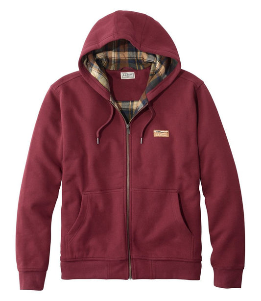 L.L.Bean | Men's Katahdin Iron Works® Hooded Sweatshirt, Flannel-Lined