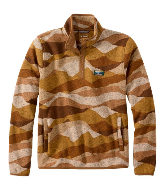 L.L.Bean | Men's L.L.Bean Sweater Fleece Pullover, Print