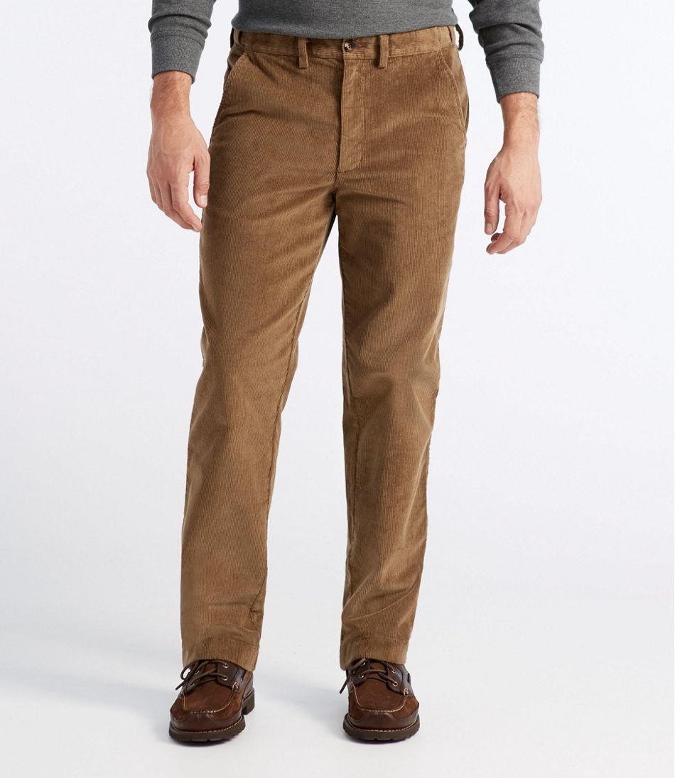 L.L.Bean | Men's L.L.Bean Stretch Country Corduroy Pants, Natural Fit, Plain Front, Hidden Comfort