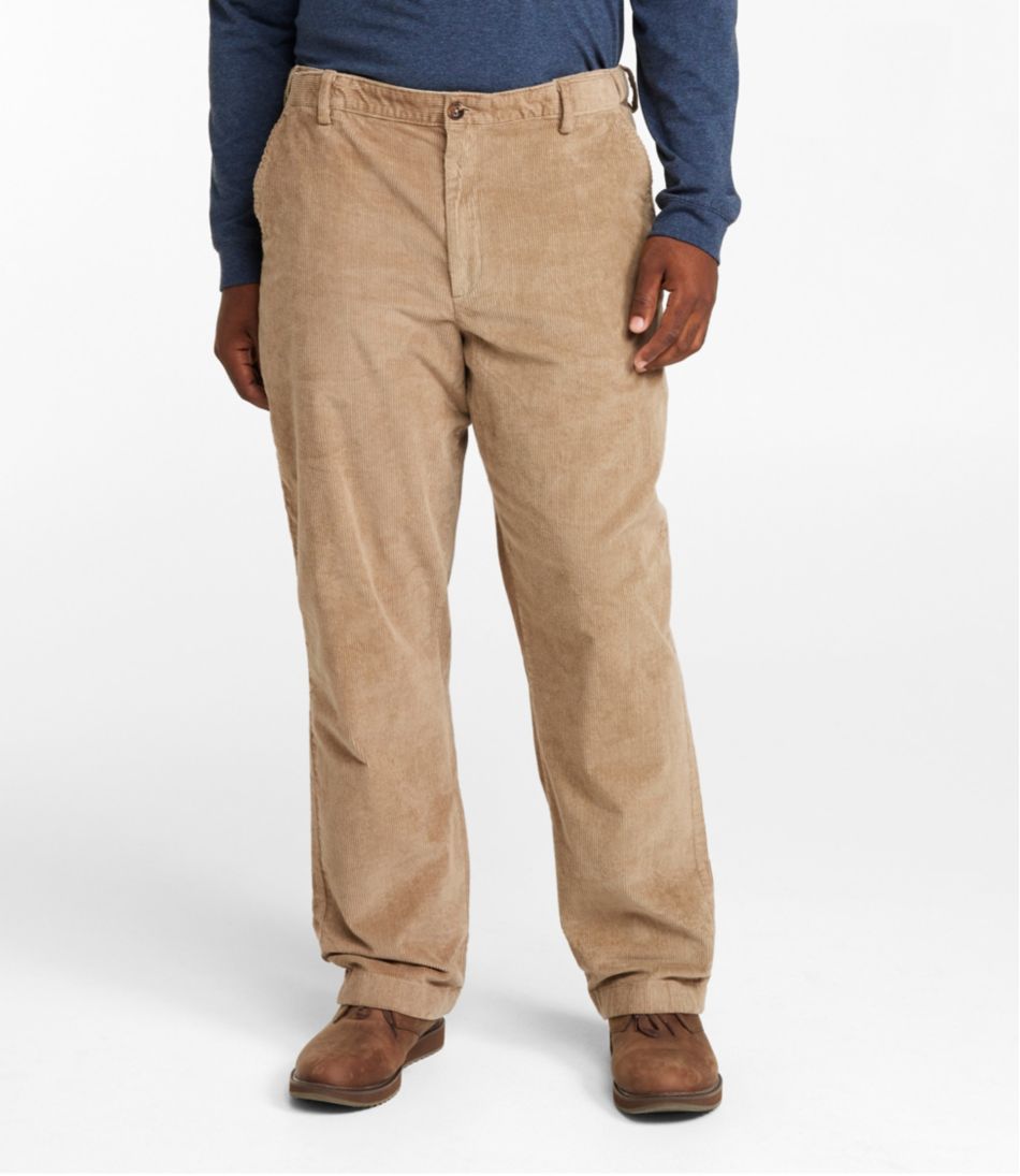 L.L.Bean | Men's L.L.Bean Stretch Country Corduroy Pants, Natural Fit, Plain Front, Hidden Comfort