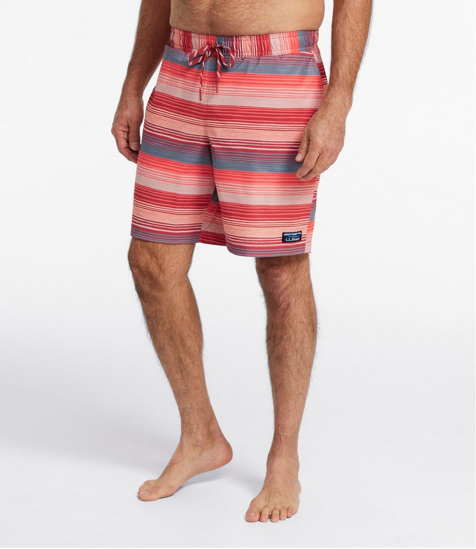 L.L.Bean | Men's Vacationland Stretch Swim Trunks, Print, 8"